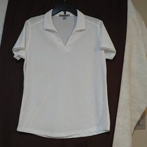 Port Authority White Ladies Polo Shirt